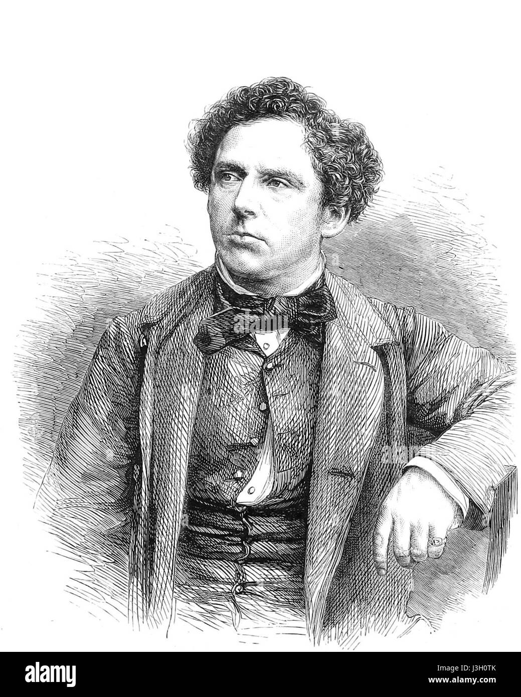 Frederick Robson era un attore inglese noto per il suo lavoro sul palco e sullo schermo durante il XIX secolo. Le sue esibizioni furono ben considerate nel teatro vittoriano e contribuirono allo sviluppo del dramma britannico. Foto Stock