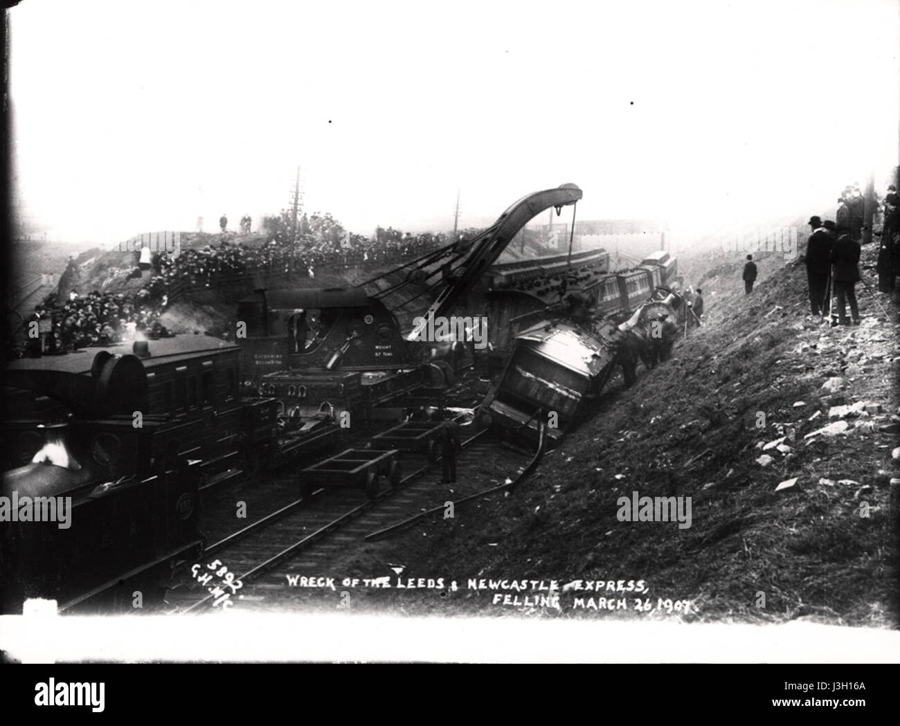 Abbattimento deragliamento 2007 Foto Stock