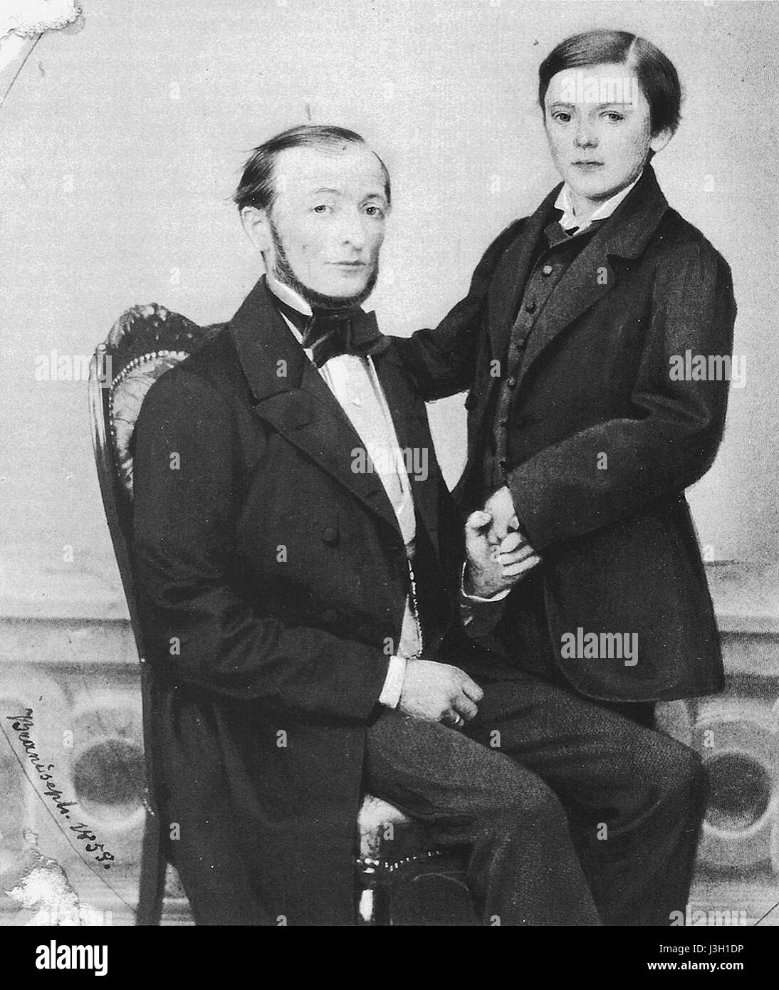 FBrandseph Mann mit tipo Albuminpapier 1858 (128) Foto Stock