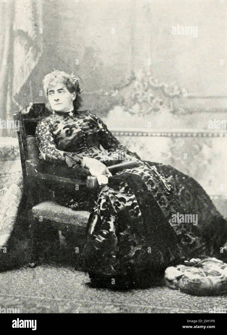 Fanny Janauschek era una rinomata cantante d'opera tedesca del XIX secolo, nota per la sua voce potente e le sue esibizioni in vari ruoli operistici. I suoi contributi all'opera sono stati ben documentati nella storia della musica classica tedesca. Foto Stock