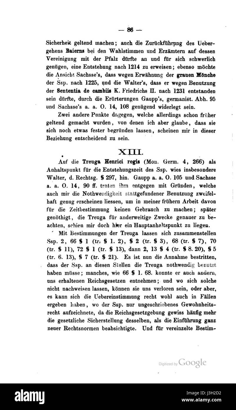 Ficker Entstehung Sachsenspiegel 090 Foto Stock