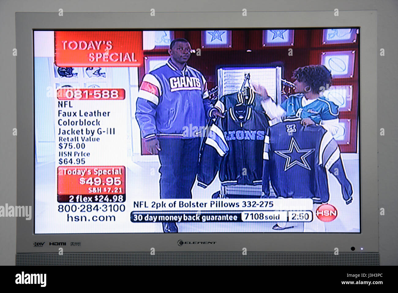 Florida,televisione,set,TV,cavo,canale,HDTV,digitale,monitor,HSN Home Shopping Network,vendite dirette,vendere,shopping shopper shopping negozio negozi mercato w Foto Stock