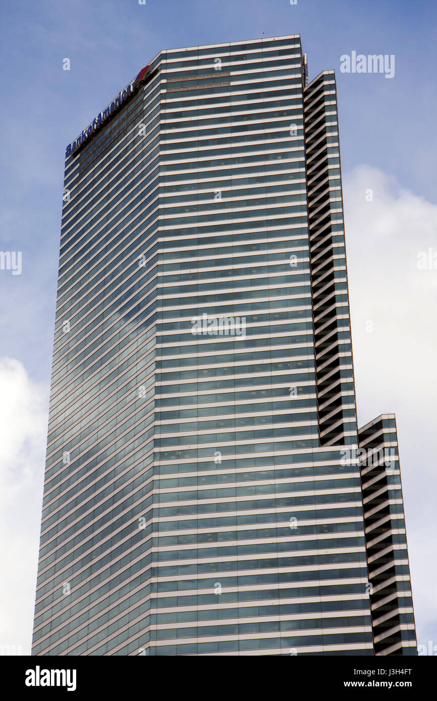 Miami Florida,Bank of America,edificio per uffici,grattacieli alti grattacieli edificio edifici architettura moderna,minimalista,design,FL080919032 Foto Stock