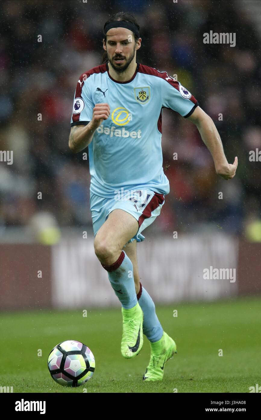 GEORGE BOYD BURNLEY FC 2017 Foto Stock