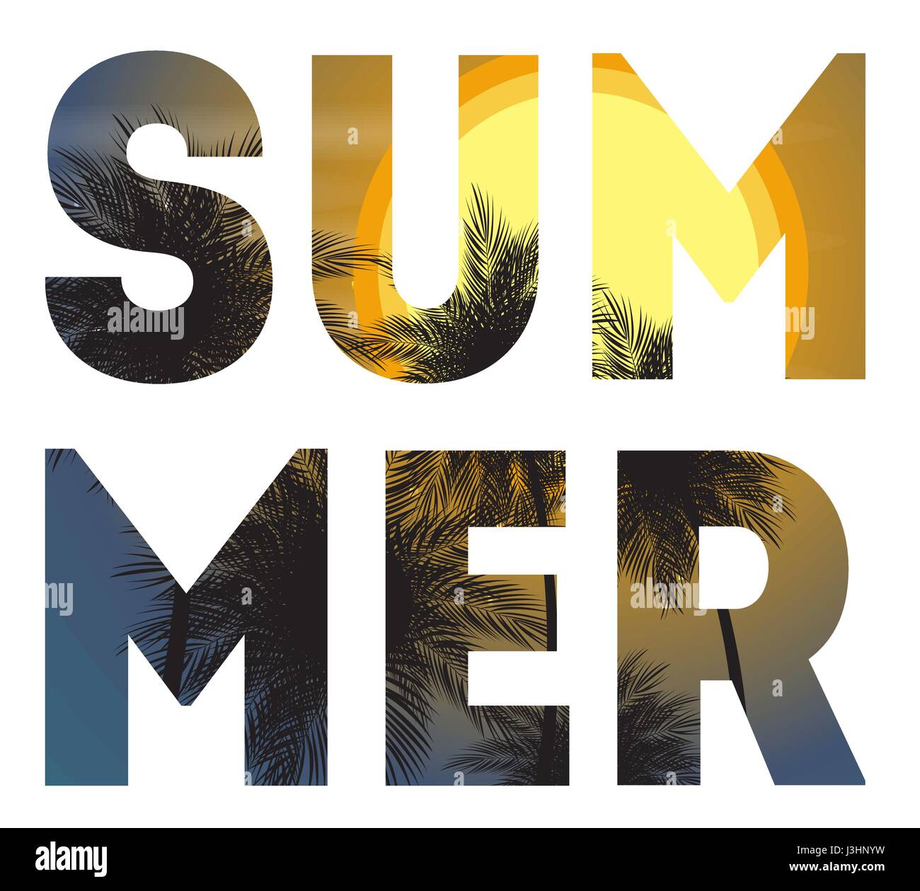 Estate targhetta naturale, poster, volantini o sfondo invito w Illustrazione Vettoriale