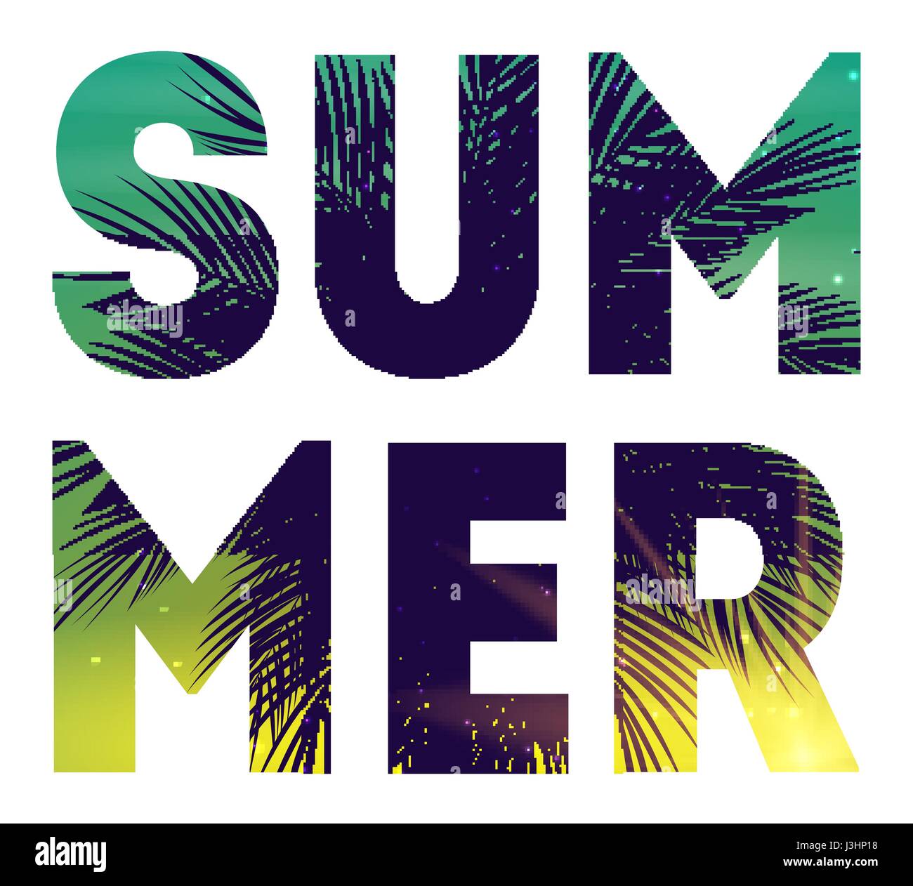 Estate targhetta naturale, poster, volantini o sfondo invito w Illustrazione Vettoriale