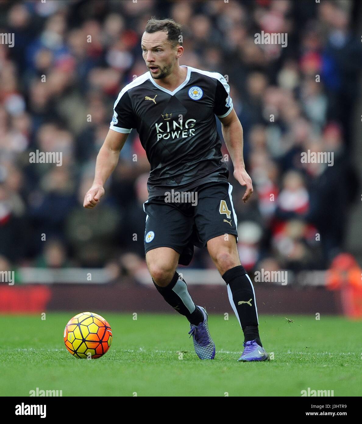 DANIEL DRINKWATER DI LEICESTER ARSENAL V LEICESTER CITY Emirates Stadium Londra Inghilterra 14 Febbraio 2016 Foto Stock