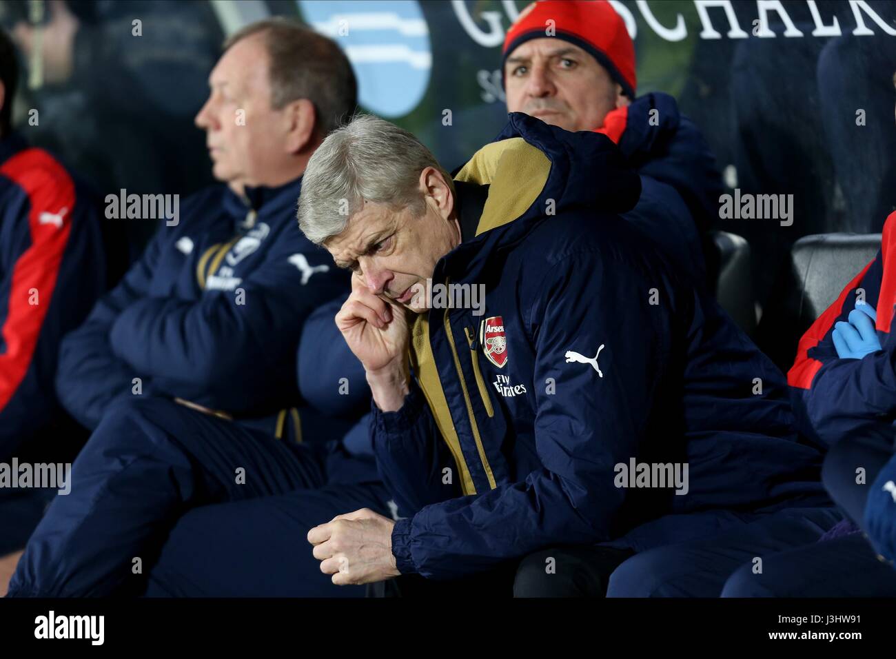 Arsène Wenger Hull City FC V Arsenal FC KC Stadium Hull Inghilterra 08 Marzo 2016 Foto Stock