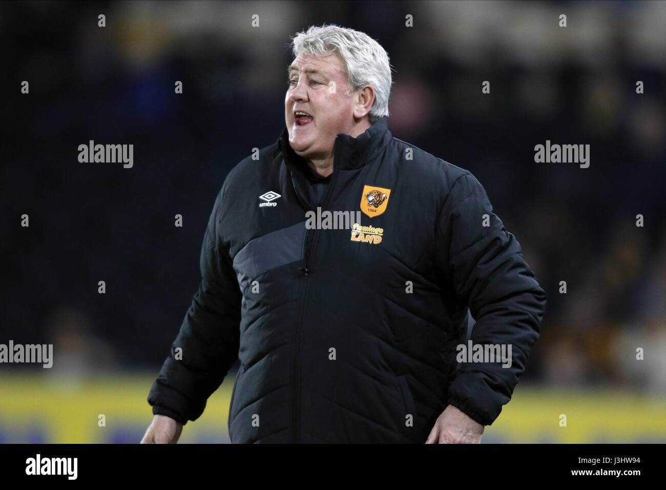 STEVE BRUCE Hull City FC V Arsenal FC KC Stadium Hull Inghilterra 08 Marzo 2016 Foto Stock