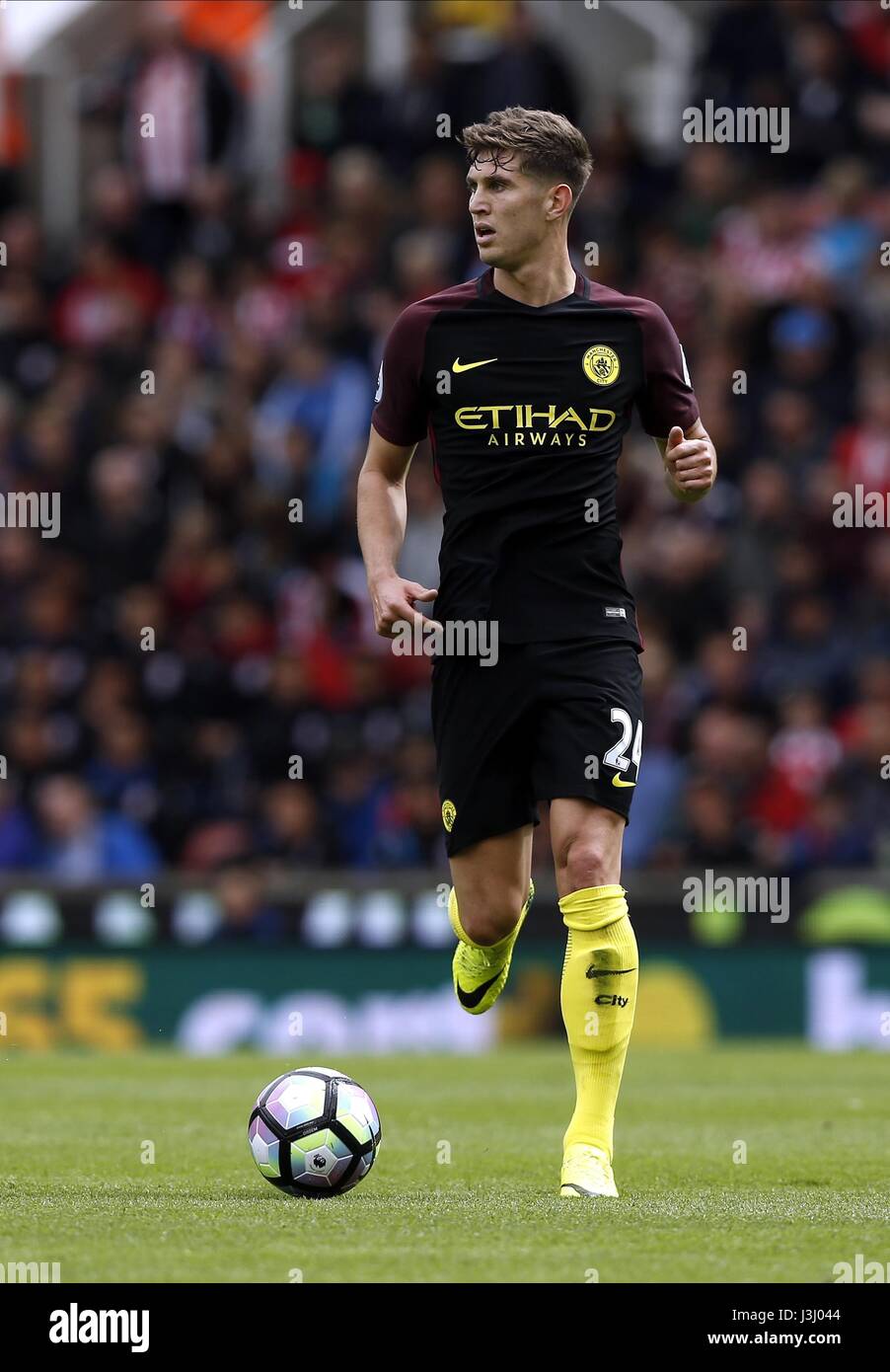 Pietre di John Manchester City FC BET 365 STADIUM STOKE INGHILTERRA 20 Agosto 2016 Foto Stock