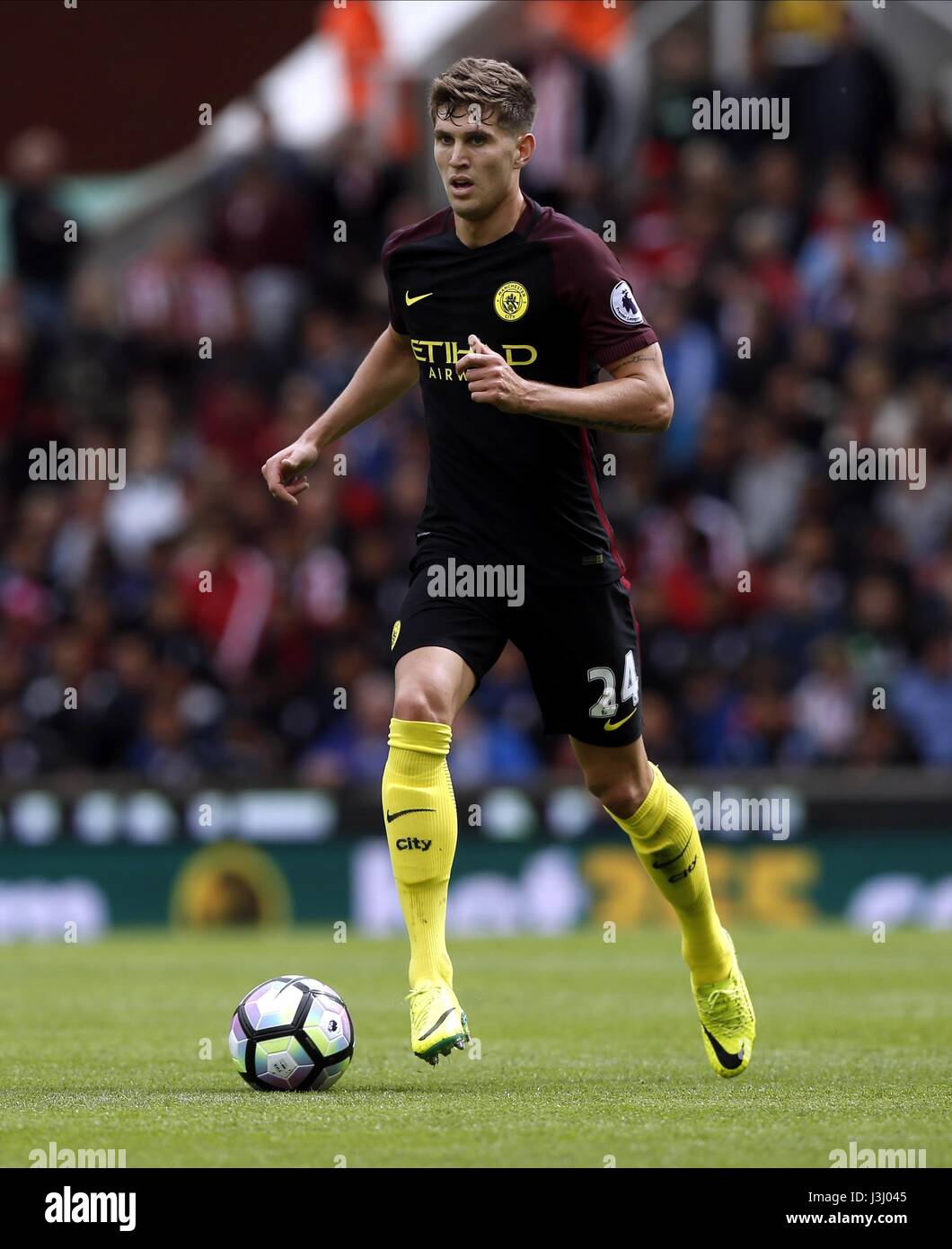 Pietre di John Manchester City FC BET 365 STADIUM STOKE INGHILTERRA 20 Agosto 2016 Foto Stock