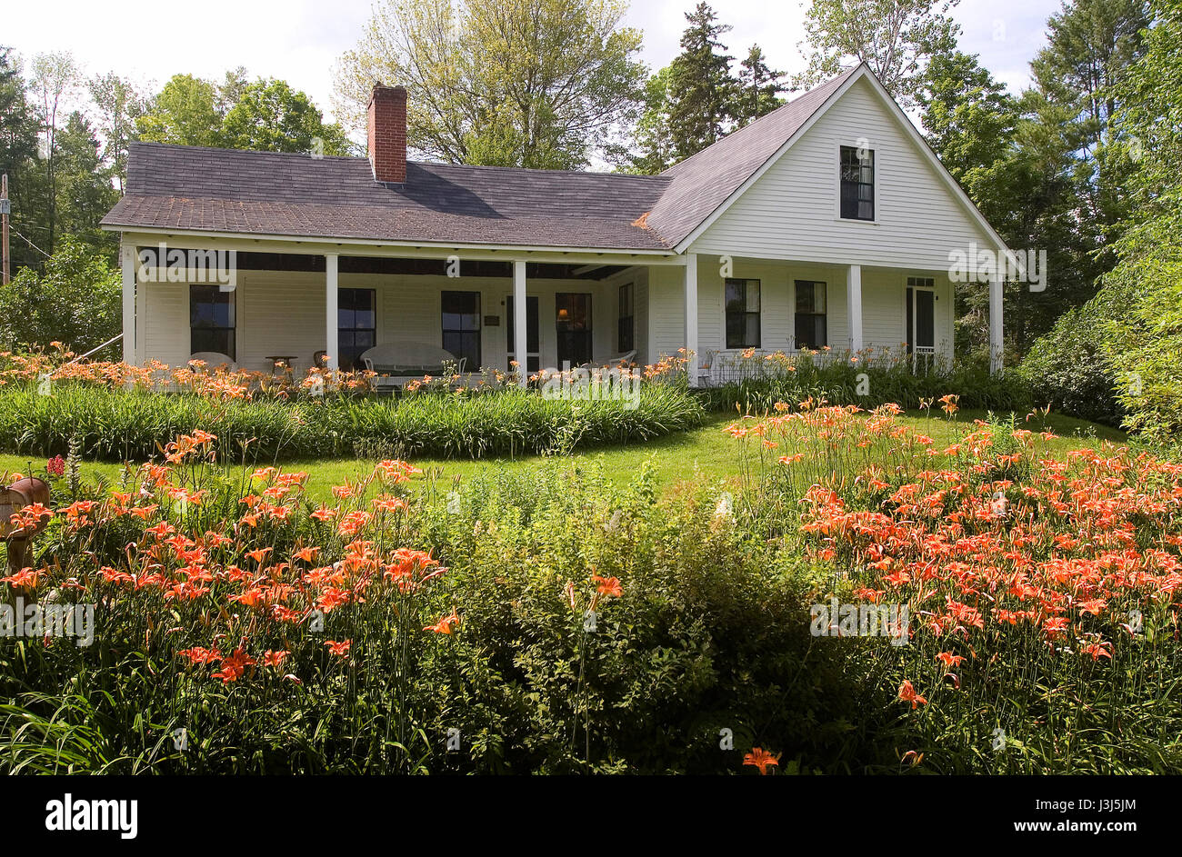 La brina luogo * FRANCONIA, NH, Stati Uniti d'America la brina posto è una organizzazione no-profit centro didattico per la poesia e le arti in base a Robert Frost's Old Homestead. Foto Stock
