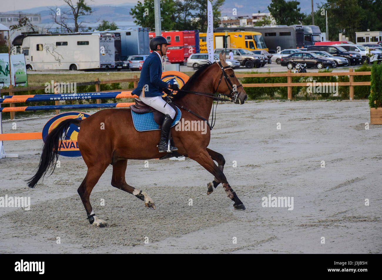 Equitazione World Cup, Bozhurishte, Sofia, Bulgaria Foto Stock