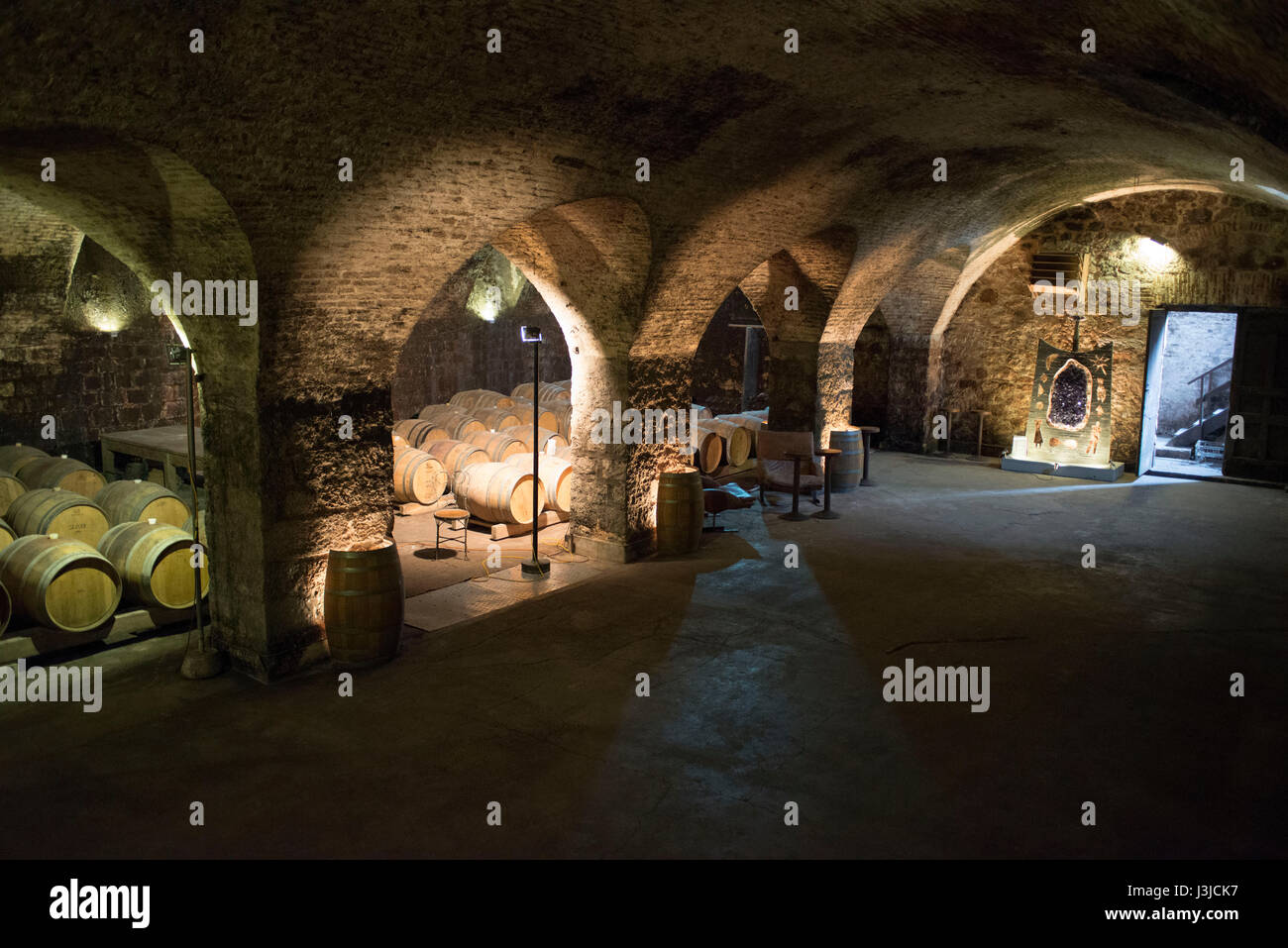Xix secolo Cantina, Juanico Cantina, Uruguay il più grande e più premiato cantina 38km a nord di di Montevideo, Uruguay Foto Stock