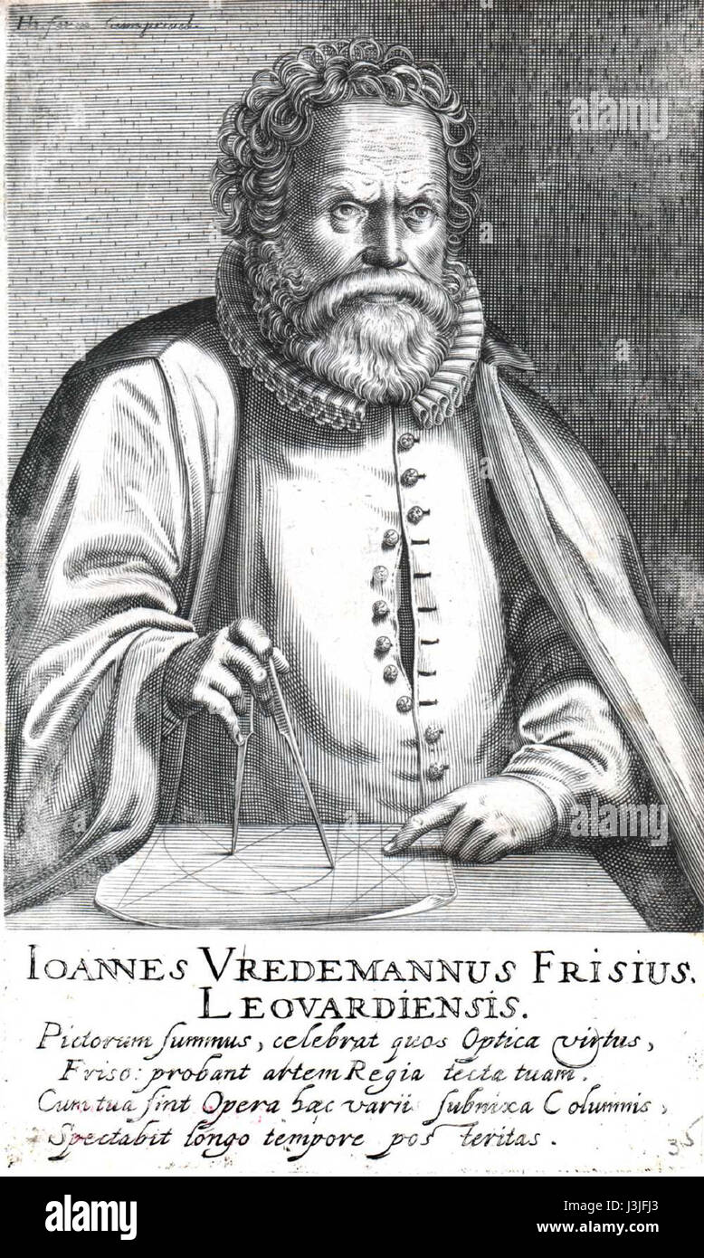 Hans Vredeman de Vries ritratto Foto Stock