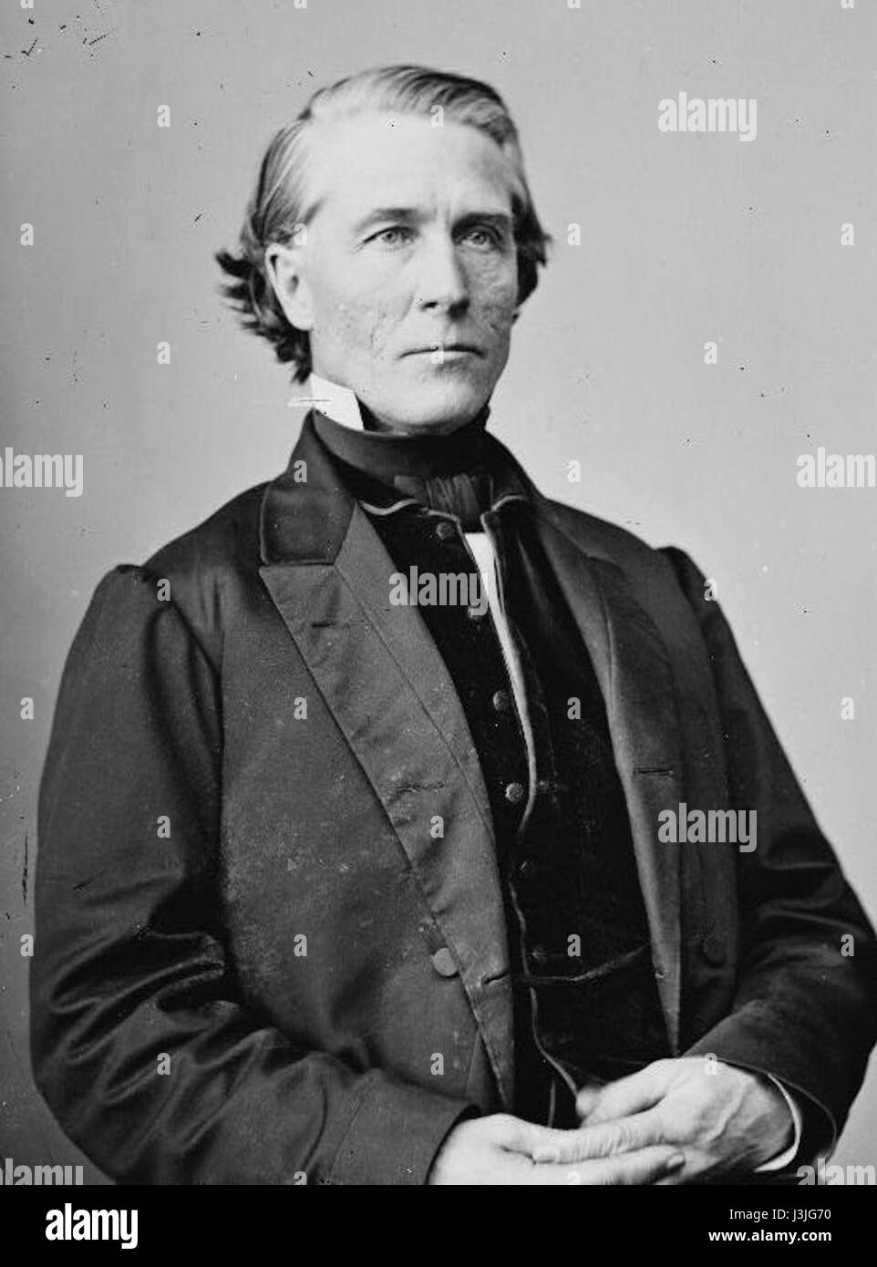 Hiram Price era un politico statunitense che servì come Commissario per gli affari indiani nel XIX secolo. Il suo mandato fu segnato dagli sforzi per gestire le relazioni e i territori dei nativi americani durante un periodo di espansione verso ovest negli Stati Uniti. Foto Stock