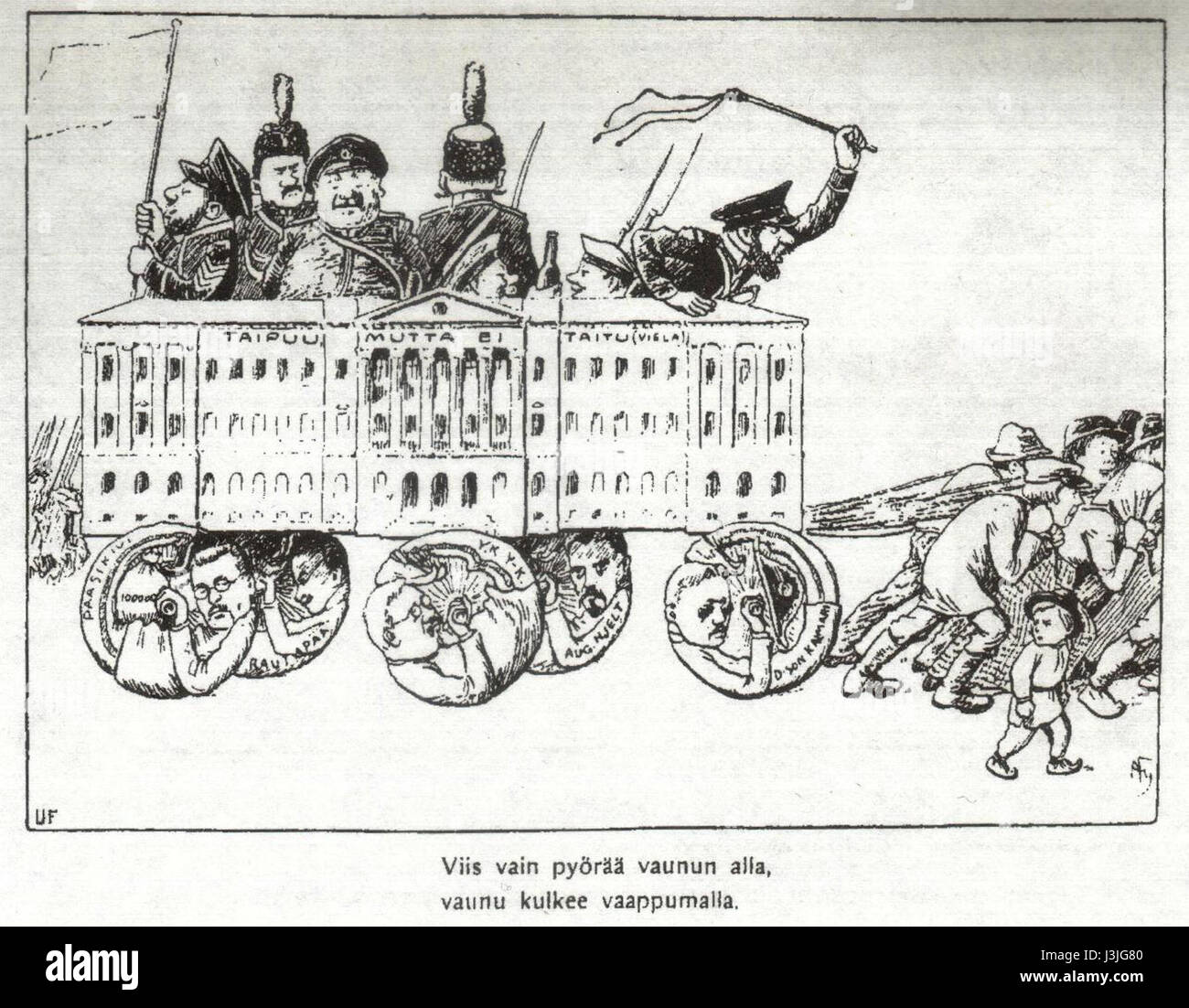 Hjeltin senaatti pilakuva Foto Stock