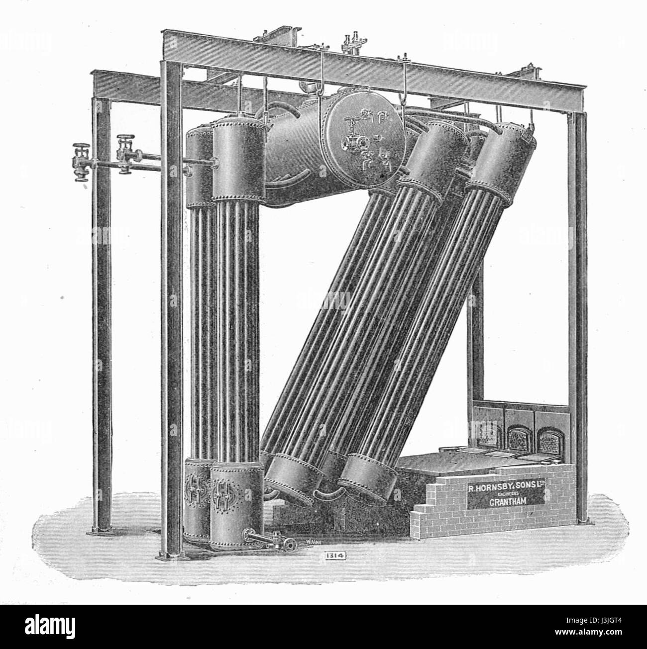 Hornsby caldaia (Rankin Kennedy, motori moderni, Vol VI) Foto Stock