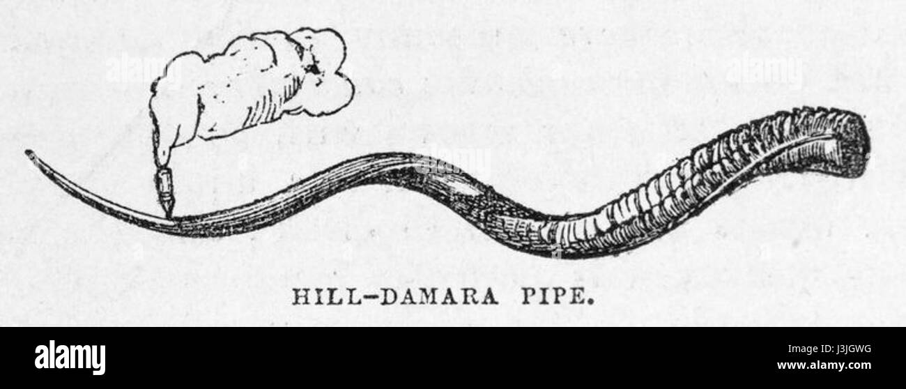 Hill tubazione damara 1857 Foto Stock