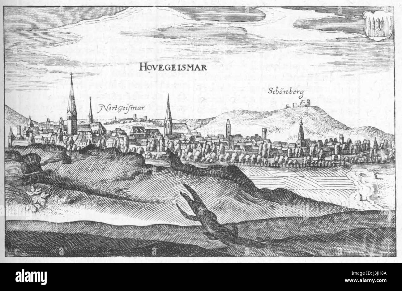 Hovegeismar (Merian) è un riferimento a un luogo specifico o a una figura correlata alla famiglia Merian, potenzialmente incentrata su studi botanici o naturali nella storia. Il contesto esatto può riferirsi a contributi scientifici o a rappresentazioni artistiche legate alla storia naturale. Foto Stock
