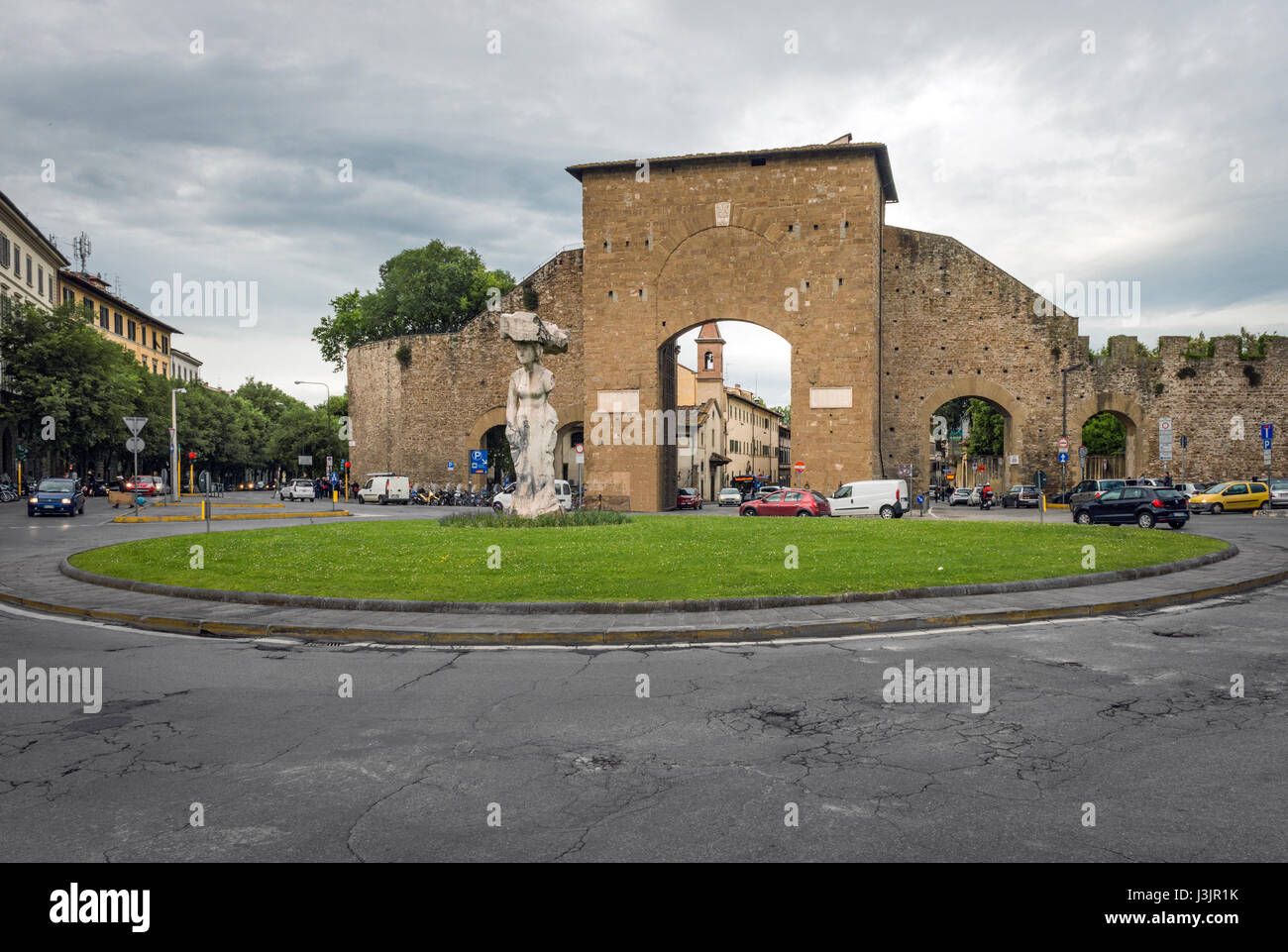 Porta Romana e Porta Romana Un storicamente la città più meridionale del gate. Foto Stock