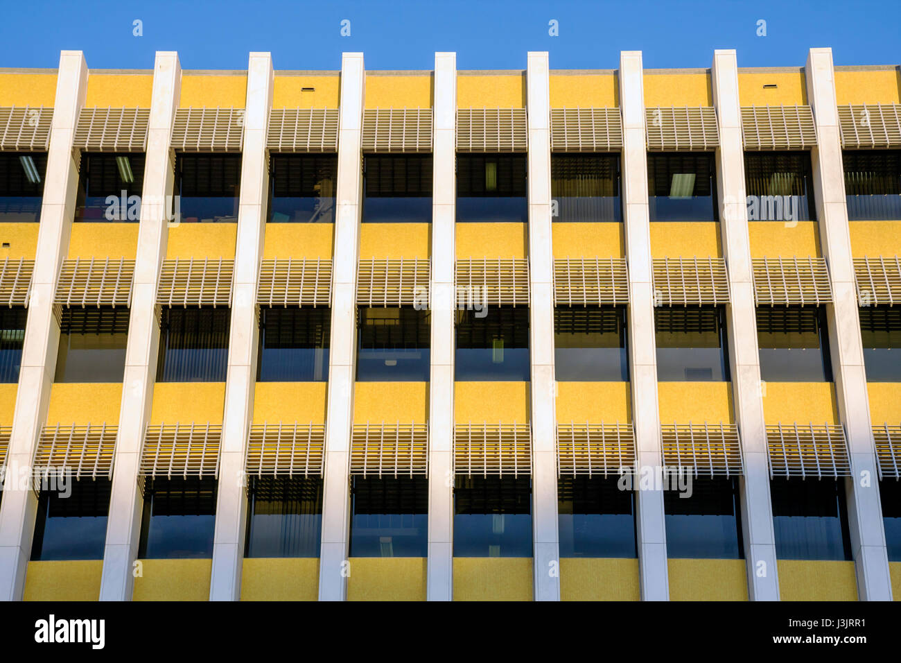 Miami Florida, Miami Herald Plaza, quotidiano, edificio, finestre, moderno, design, architettura FL081019057 Foto Stock