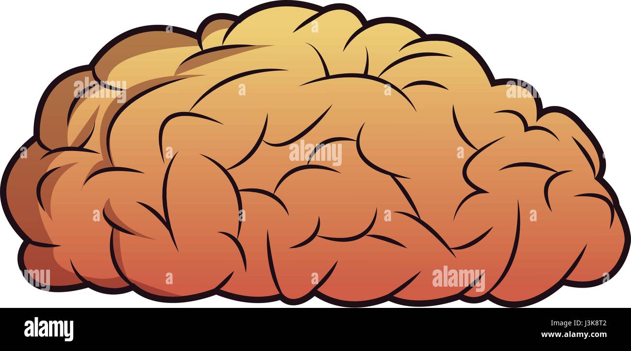 Cervello mente idea immagine della conoscenza Illustrazione Vettoriale