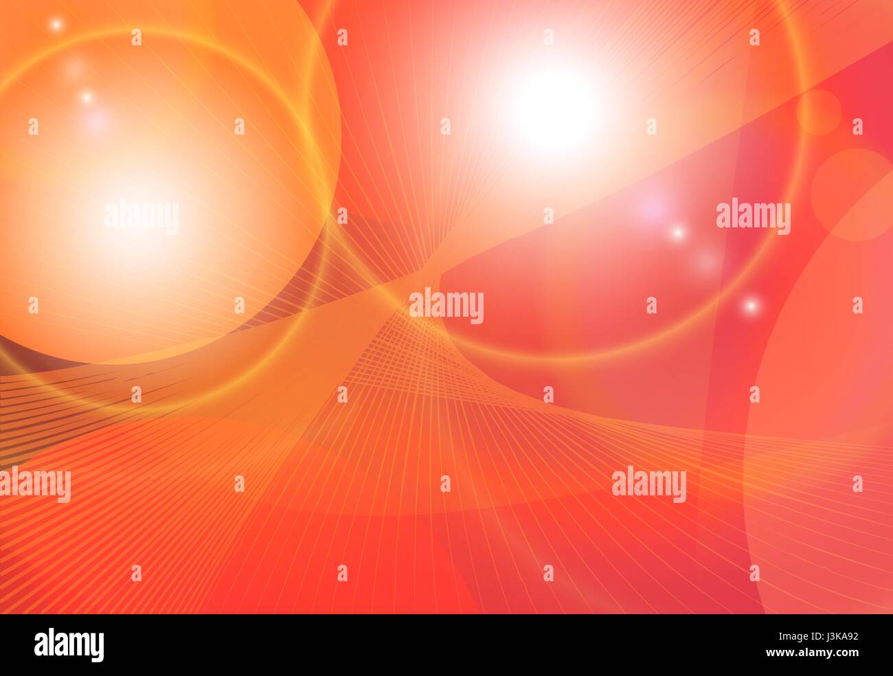 Arancio luminoso rosso colorato fantasia astratta sfondo. Spazio futuristico luce vettore fulgido modello brochure. Flusso d'onda modello digitale. Illustrazione Vettoriale