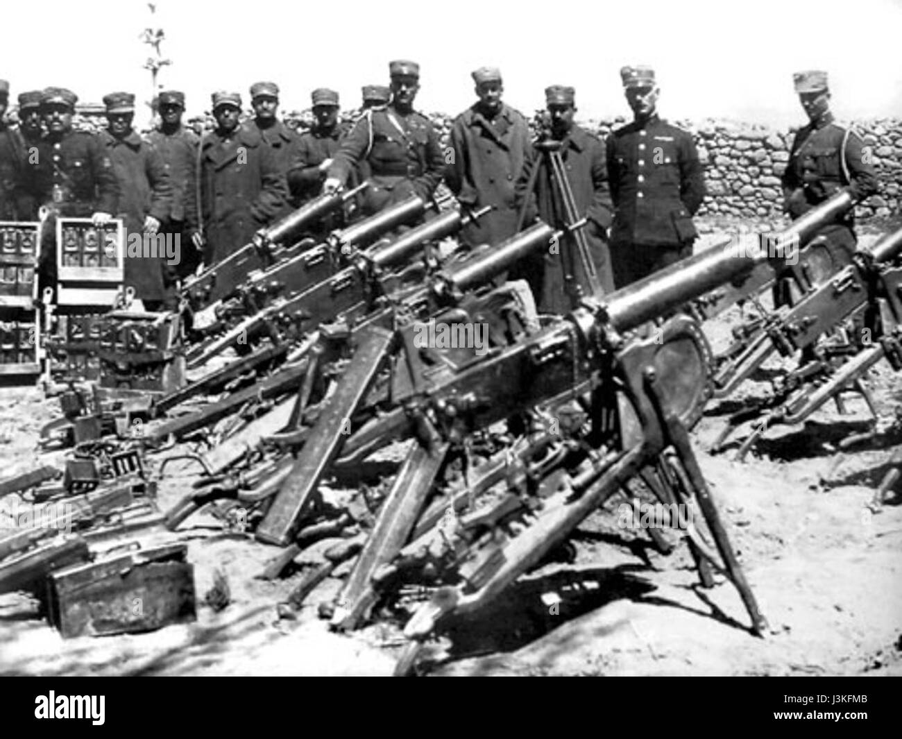 L'uso di mitragliatrici greche in Anatolia si riferisce alla storia militare durante la guerra d'indipendenza greca e alle sue implicazioni nella regione dell'Anatolia. Foto Stock