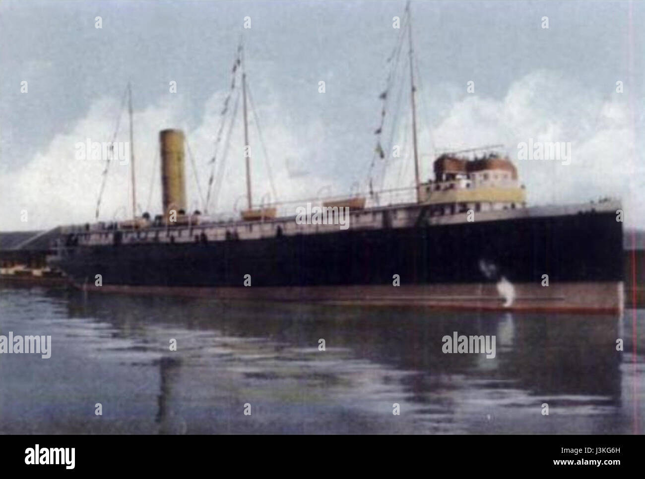 Grandi Laghi Steamship Assiniboia cartolina 1907 b Foto Stock
