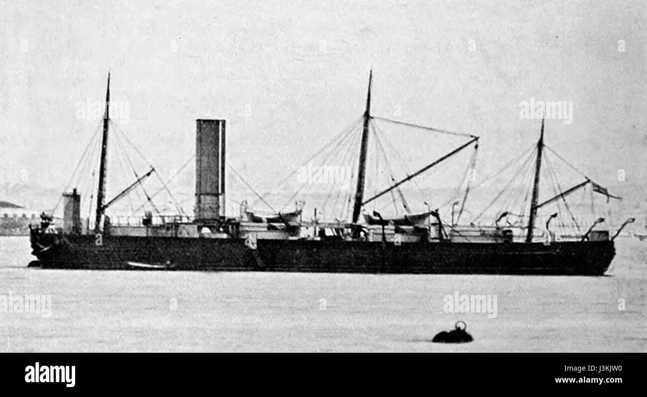 HMS Royal Sovereign (1857 1885) Foto Stock