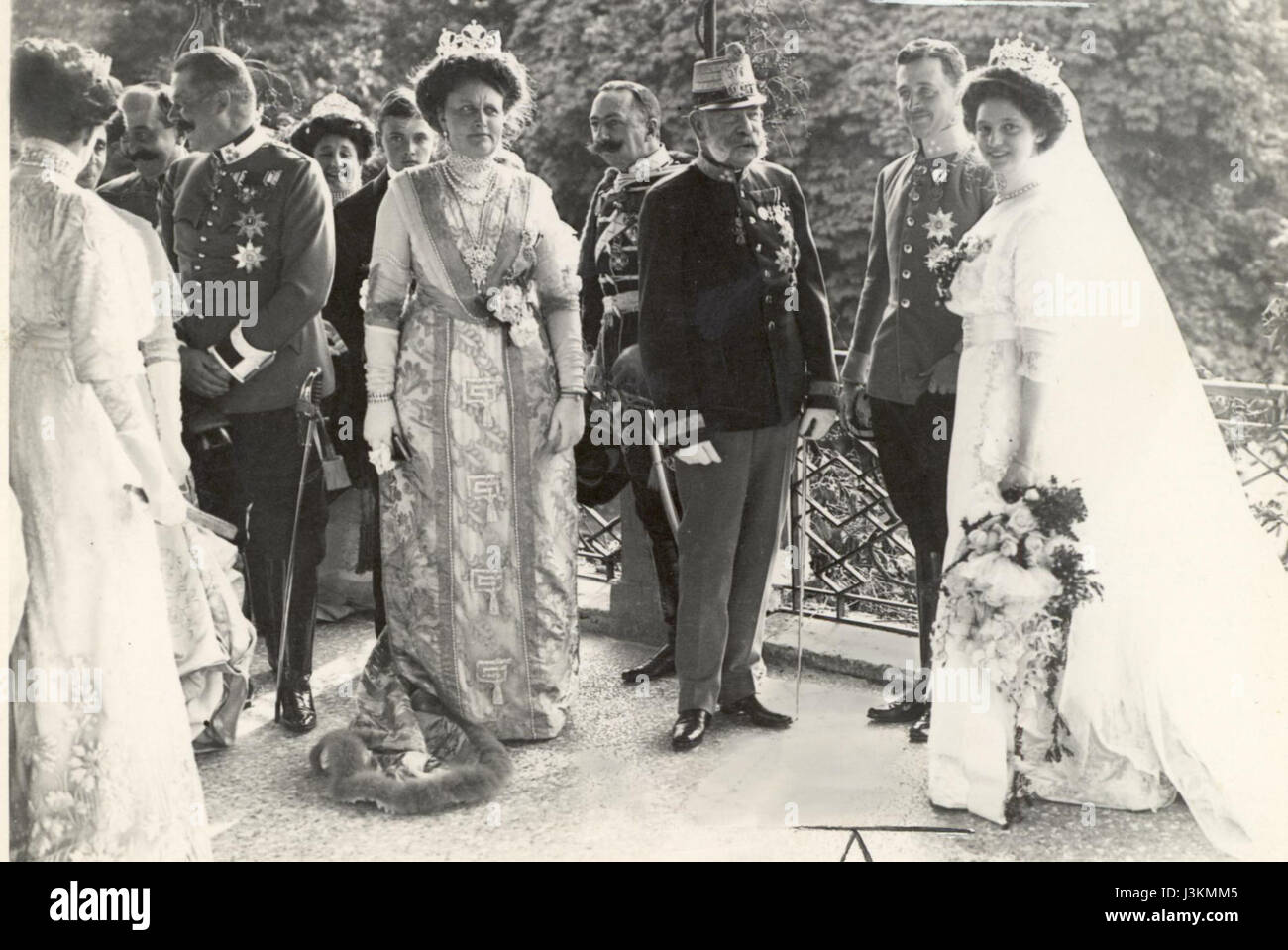 Hochzeit Erzh Karl und Zita Schwarzau 1911b Foto Stock