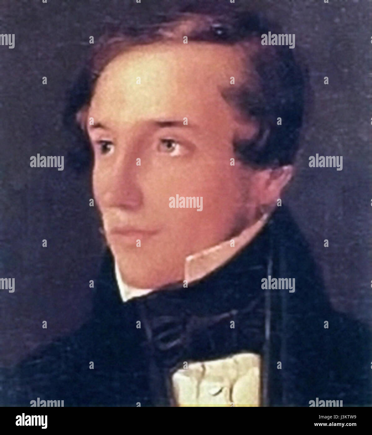 Un ritratto di Heinrich Hoffmann, potenzialmente una figura storica nota per il loro lavoro o significato, che cattura la loro somiglianza nell'arte. Foto Stock