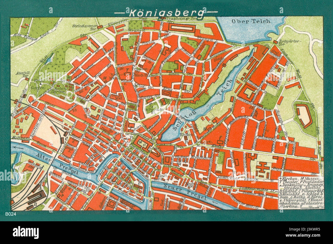 ID003590 B024 Stadtplan Foto Stock