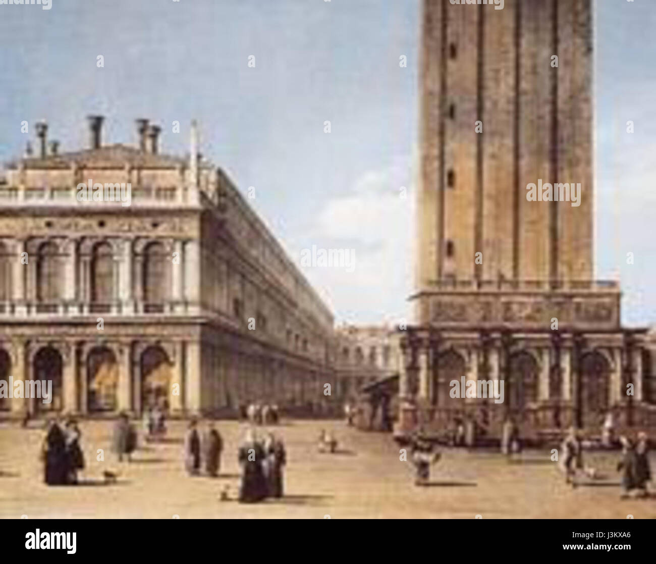Giovanni Antonio Canaletto Teilansicht der Piazza San Marco in Venedig Foto Stock