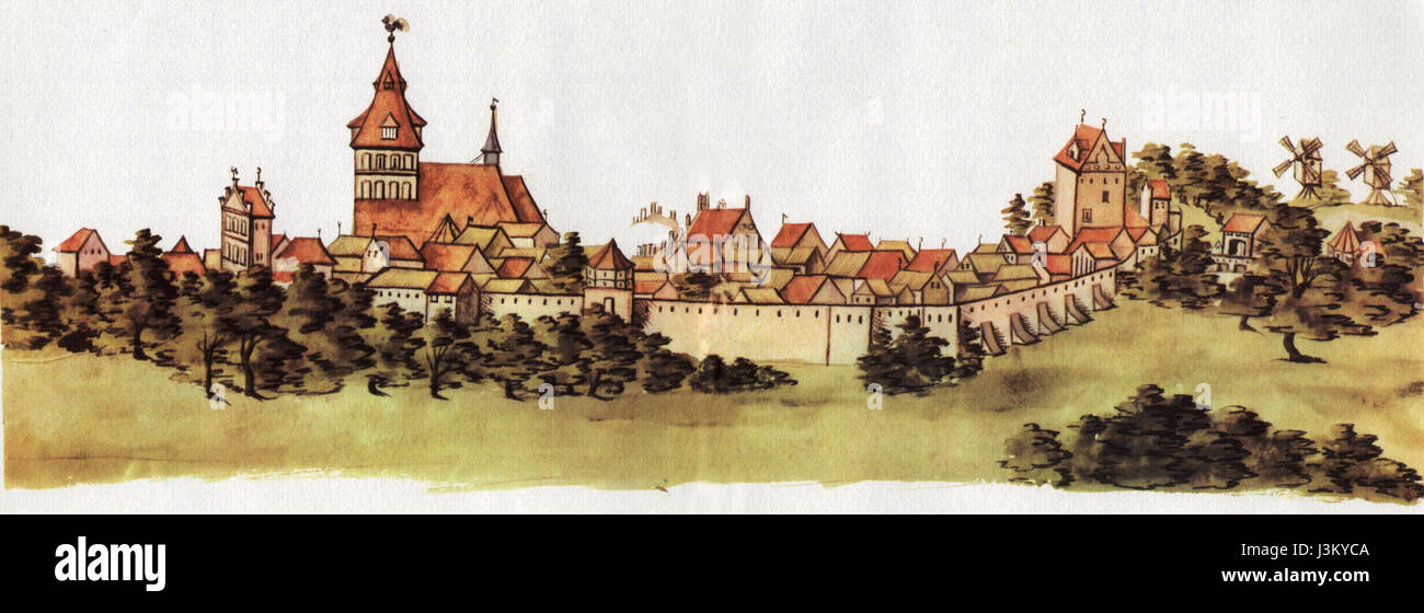 Grimmen 1615 StralsunderBilderhandschrift Foto Stock