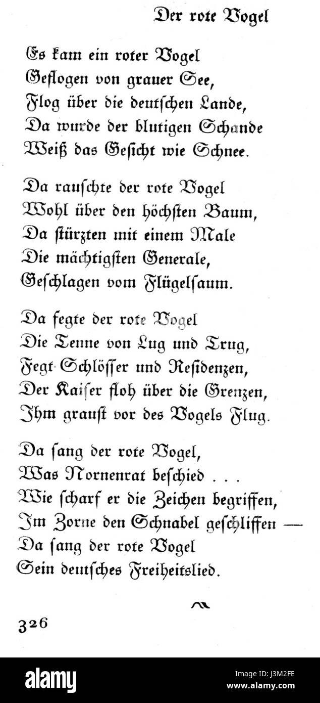 "Henckell Der rote Vogel" si riferisce a un'opera letteraria o artistica, che potenzialmente coinvolge la figura di un uccello rosso. Sono necessari ulteriori dettagli per chiarire il significato o il contesto specifico dietro il titolo. Foto Stock