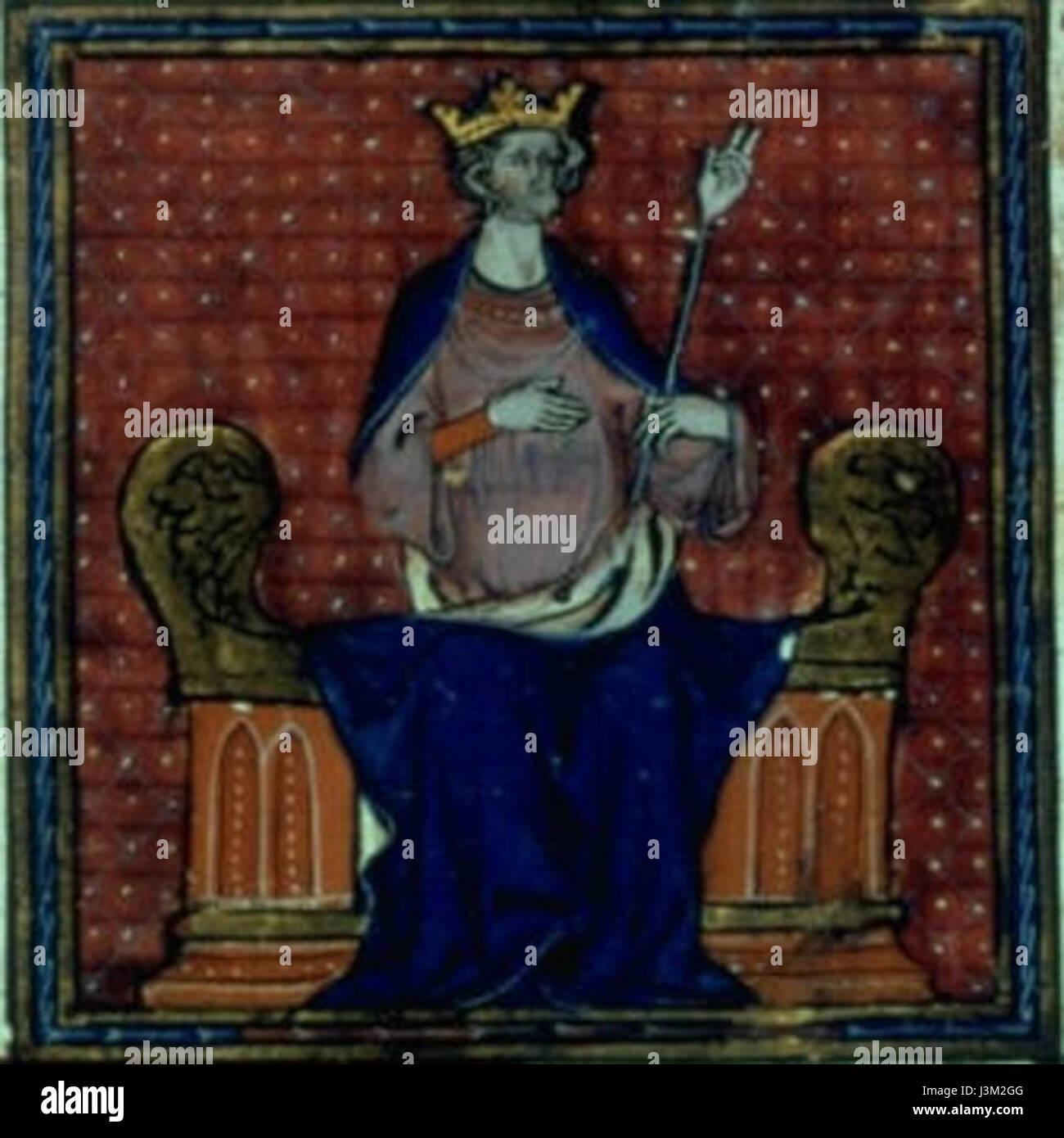 Hugo Kapet, una figura storica, è meglio conosciuto per il suo ruolo nella prima famiglia reale francese, contribuendo all'evoluzione politica e culturale della monarchia francese. Foto Stock