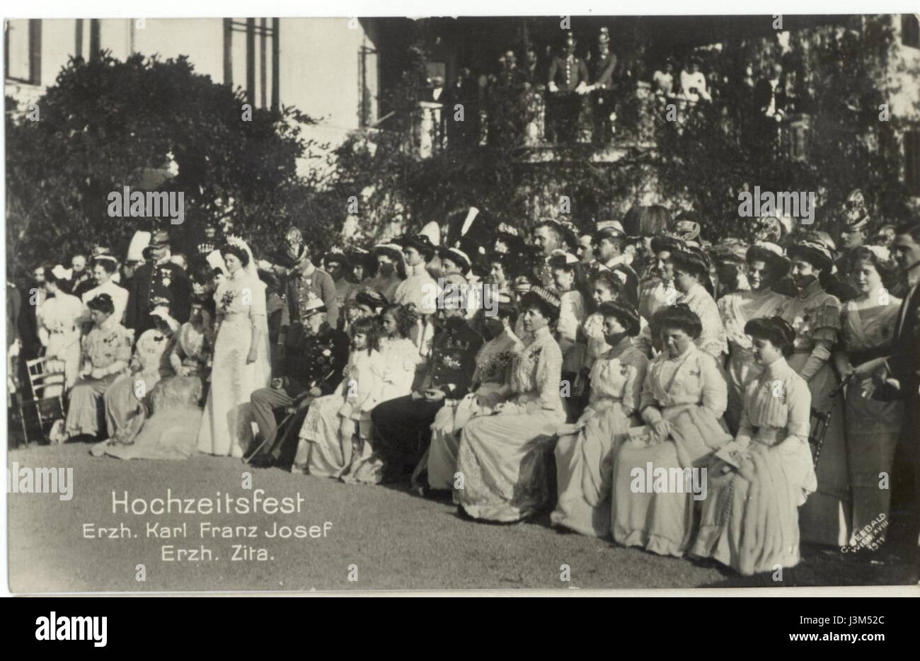 Hochzeit Erzh Karl und Zita Schwarzau 1911a Foto Stock