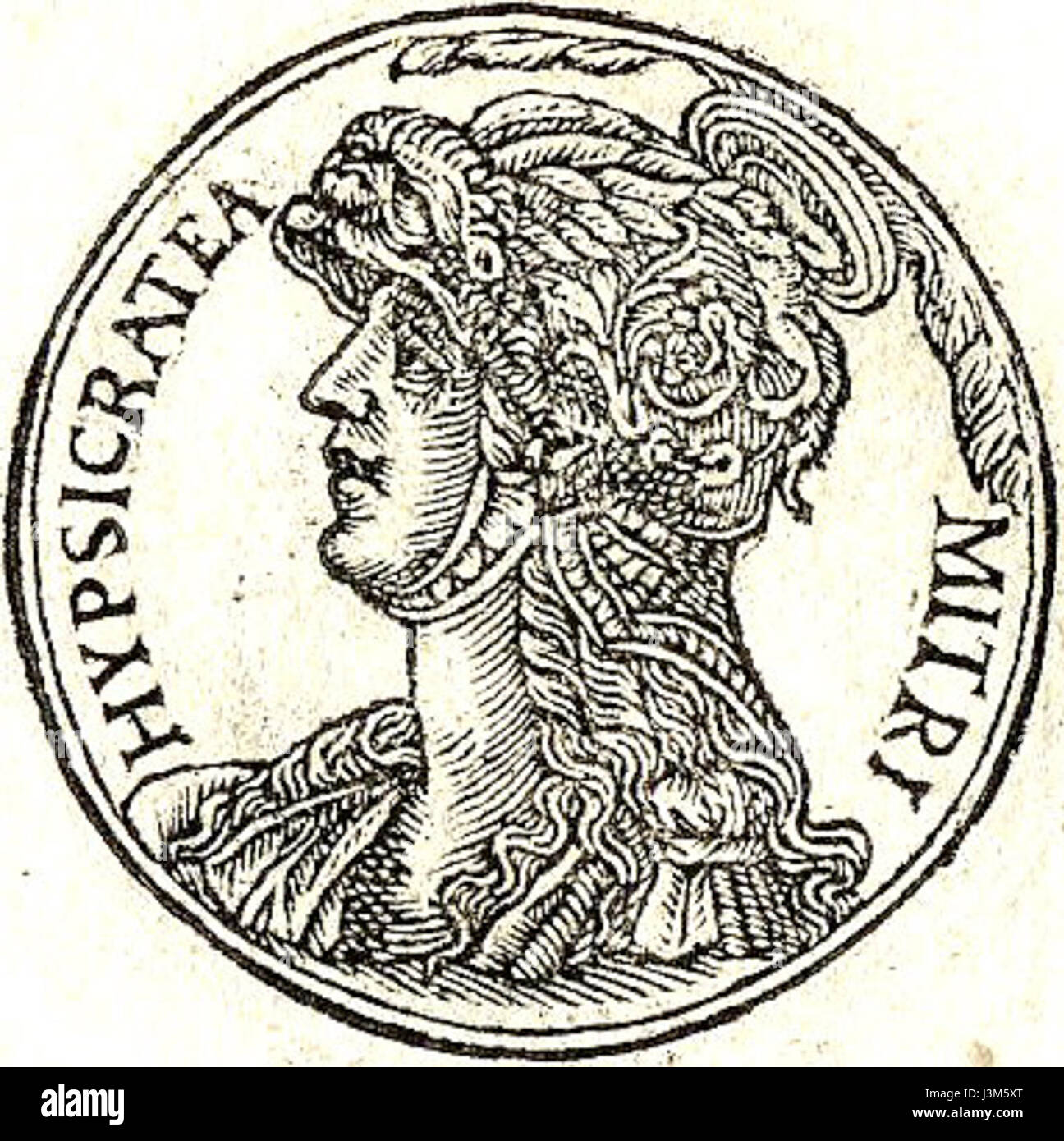 Ipsicratea fu una figura notevole della storia antica, nota per la sua influenza politica e il ruolo che ebbe nell'Impero persiano come regina consorte. Foto Stock