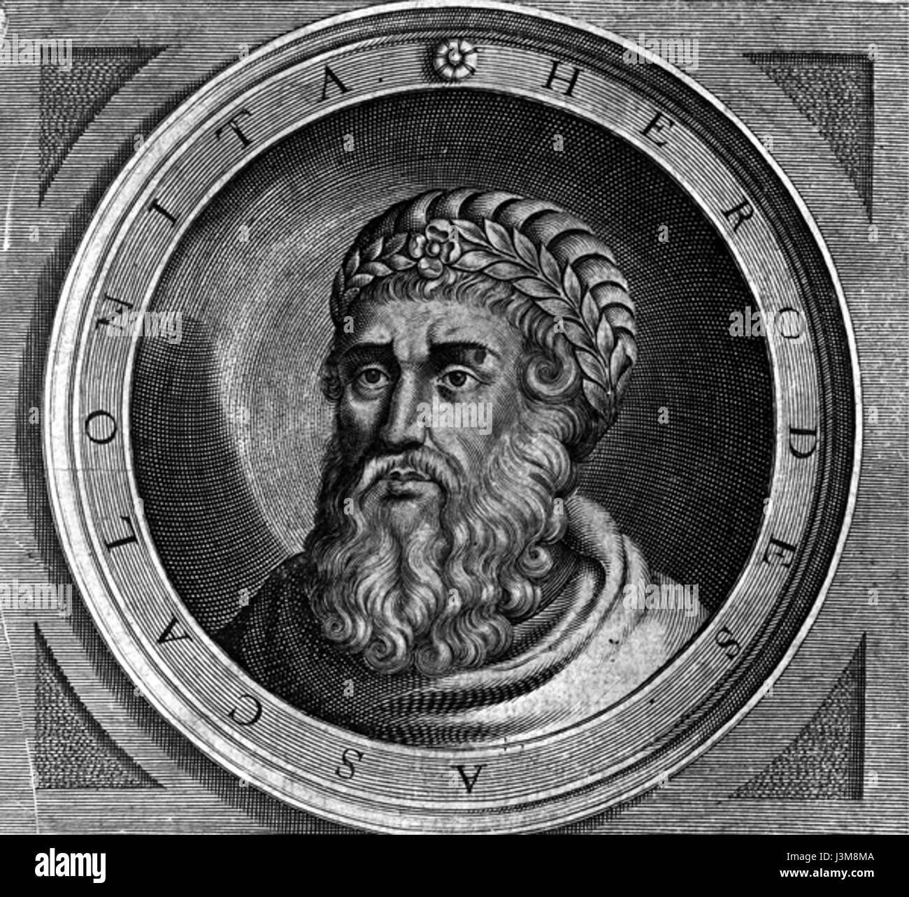 Erode il grande fu re di Giudea dal 37 a.C. al 4 a.C. Noto per i suoi monumentali progetti di costruzione e acume politico, è anche famigerato per il racconto biblico del massacro degli innocenti. Foto Stock
