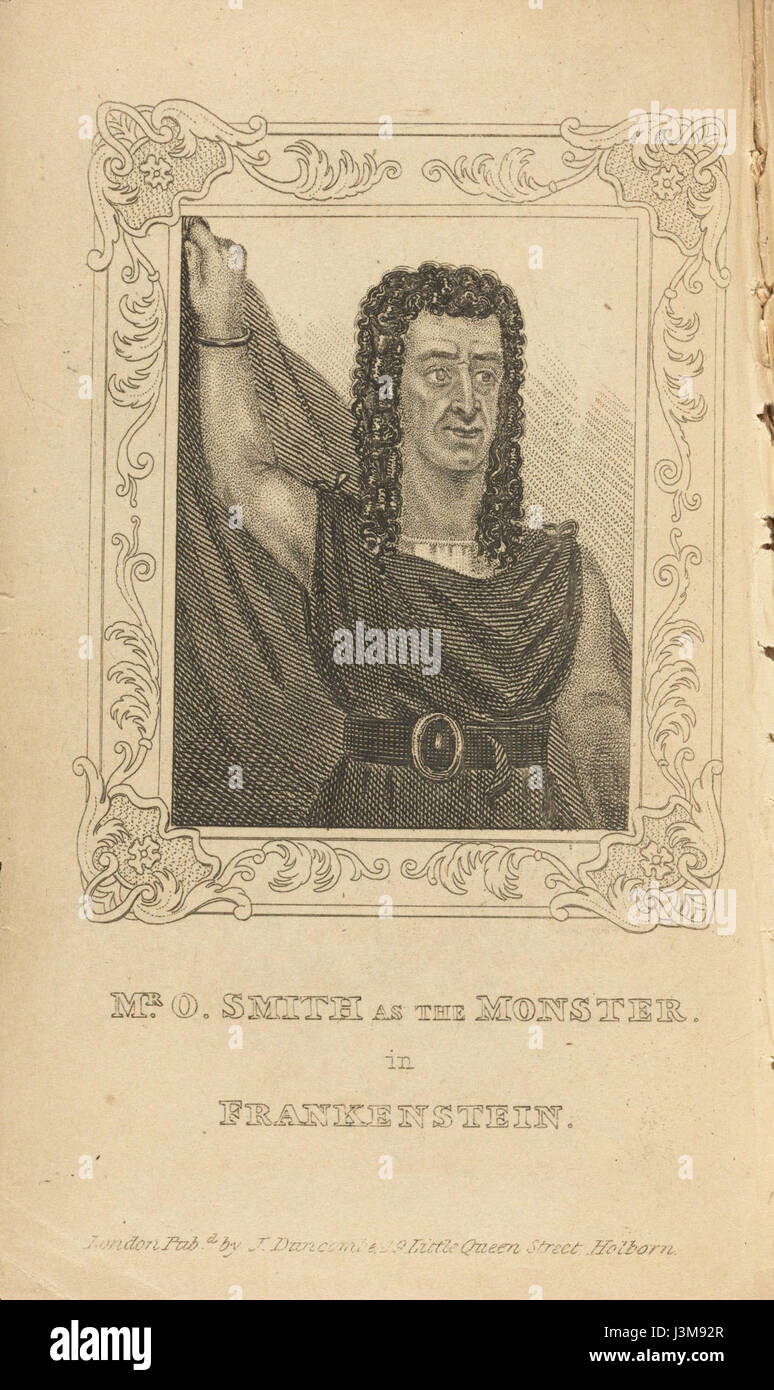 L'Houghton TS Promptbook Milner per "Frankenstein" è un importante manufatto storico legato all'adattamento teatrale del romanzo classico di Mary Shelley, che offre una panoramica sulla sua storia delle esecuzioni. Foto Stock