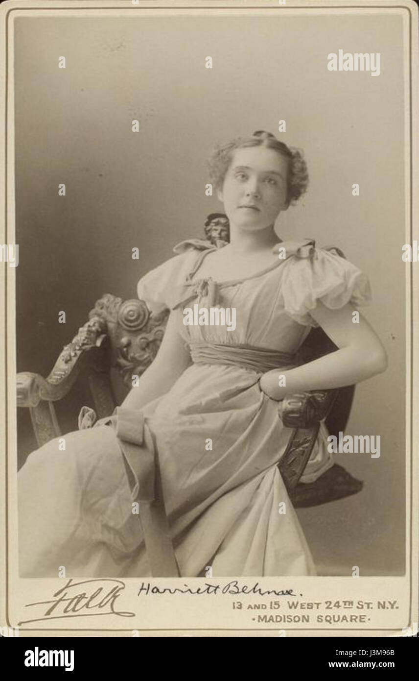 Harriet Behnne era una figura storica, probabilmente un individuo noto per i contributi a un campo specifico, come le arti, l'educazione o l'influenza sociale. Un ulteriore contesto sui suoi contributi è legato alla sua epoca di significato. Foto Stock