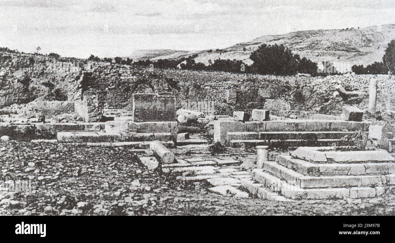 Gortyn Apollon Tempel (1900) Foto Stock