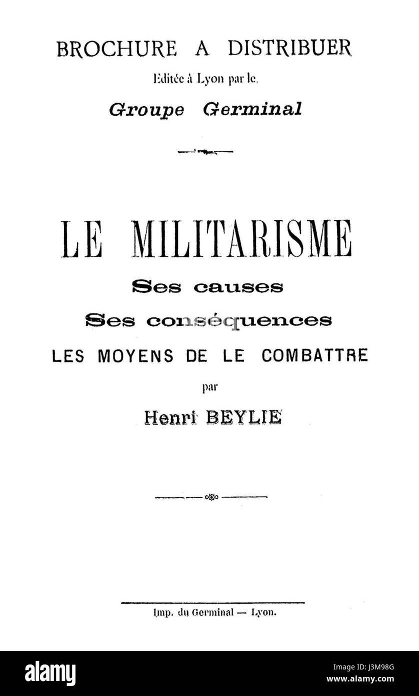 Henri Beylie Foto Stock