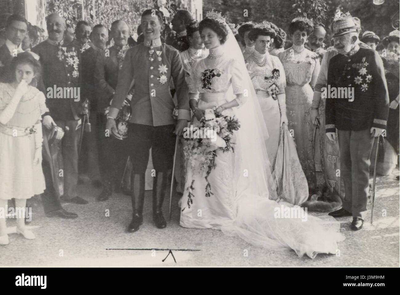 Hochzeit Erzh Karl und Zita Schwarzau 1911c Foto Stock