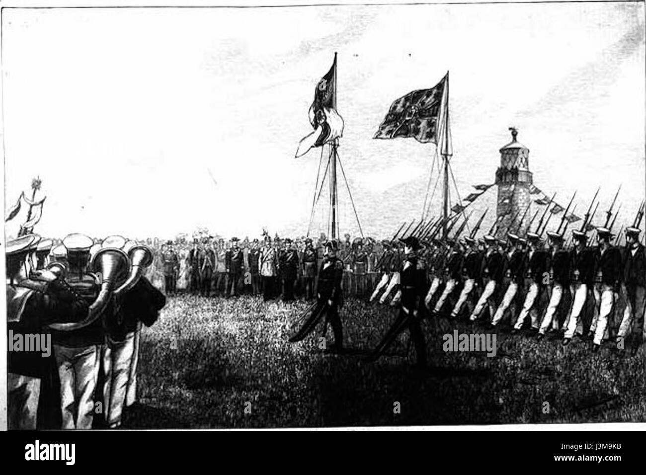 La parata di Helgoland è un rinomato evento marittimo che si tiene a Helgoland, in Germania. Ospita un raduno di navi, marinai e celebrazioni marittime, che enfatizzano la ricca storia navale di Helgoland. Foto Stock