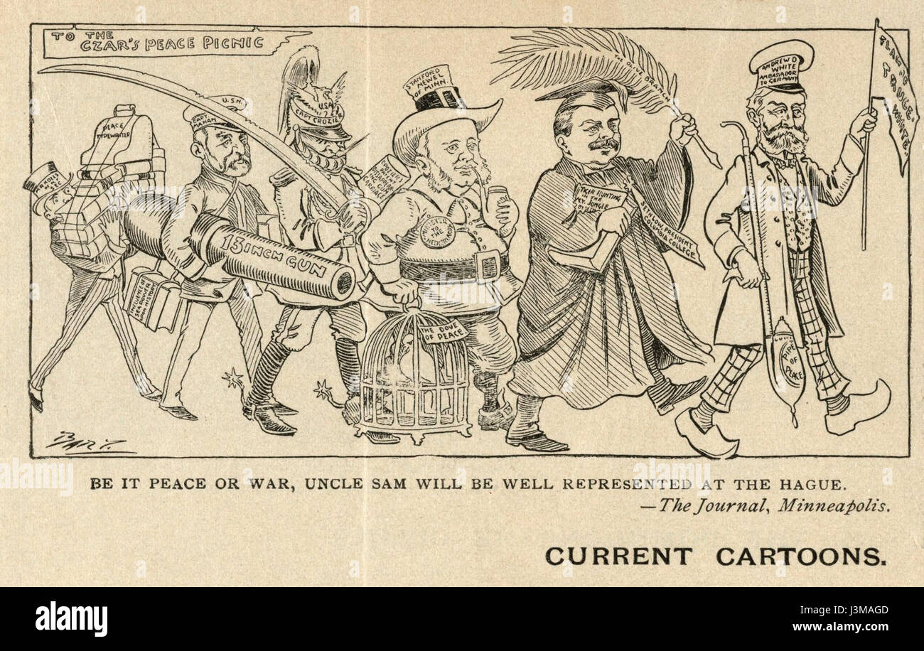 Houghton MS Am 1308 (362) Conferenza di Pace cartoon Foto Stock