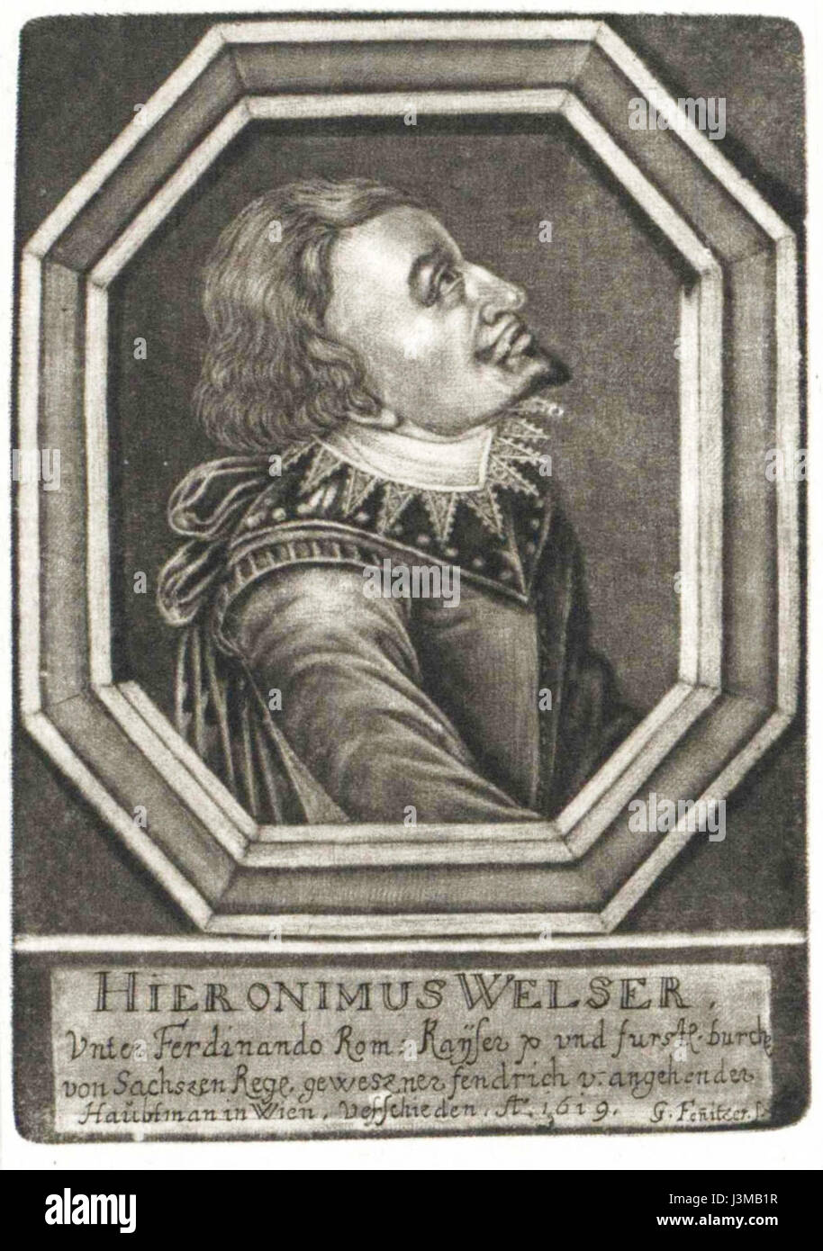 Hieronymus Welser e Georg Fennitzer furono figure di spicco nella creazione di mappe e nell'esplorazione del XVI secolo. I loro contributi alla comprensione geografica includono le prime raffigurazioni delle Americhe e mappe degne di nota che hanno plasmato le percezioni europee del mondo. Foto Stock