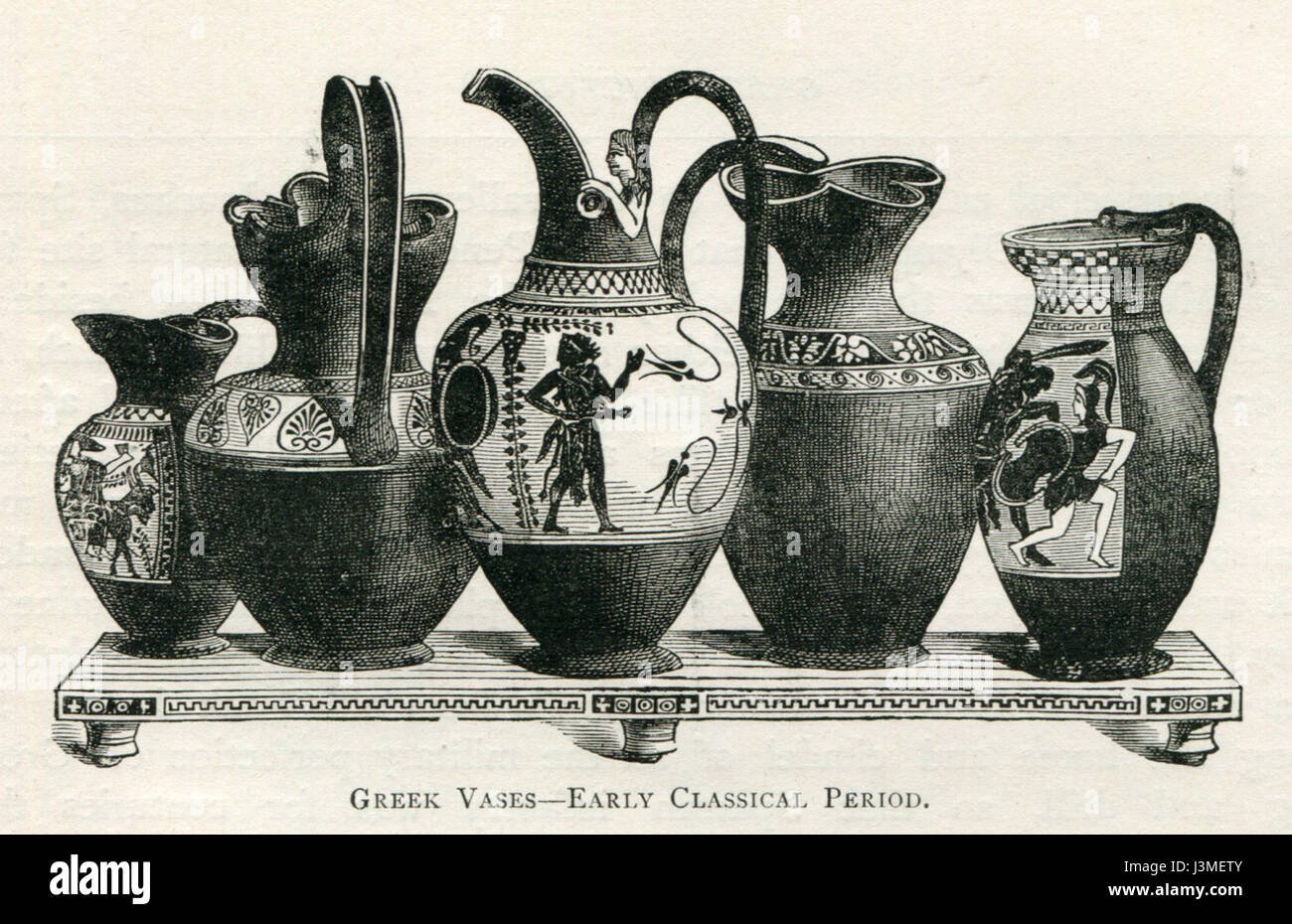 Vasi greci inizio periodo classico Mahaffy John Pentland 1890 Foto Stock